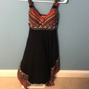 👗❣️Sleeveless long bohemian type dress